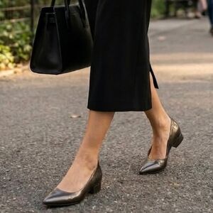 Pas De Rouge Luxury Metallic Mini Heels EUC ❤️